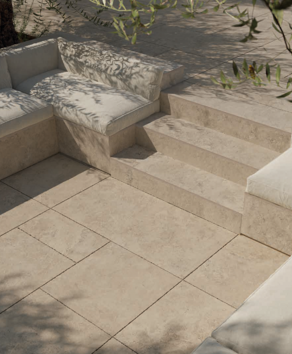 Bone Cross Tumbled Edge