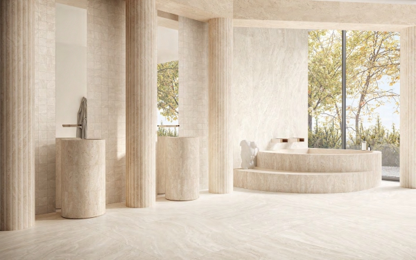 open white and beige