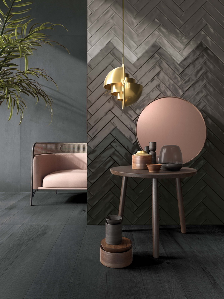 Grigio, Fumo & Carbon Brick, Chalk Carbon & Carbon Wood