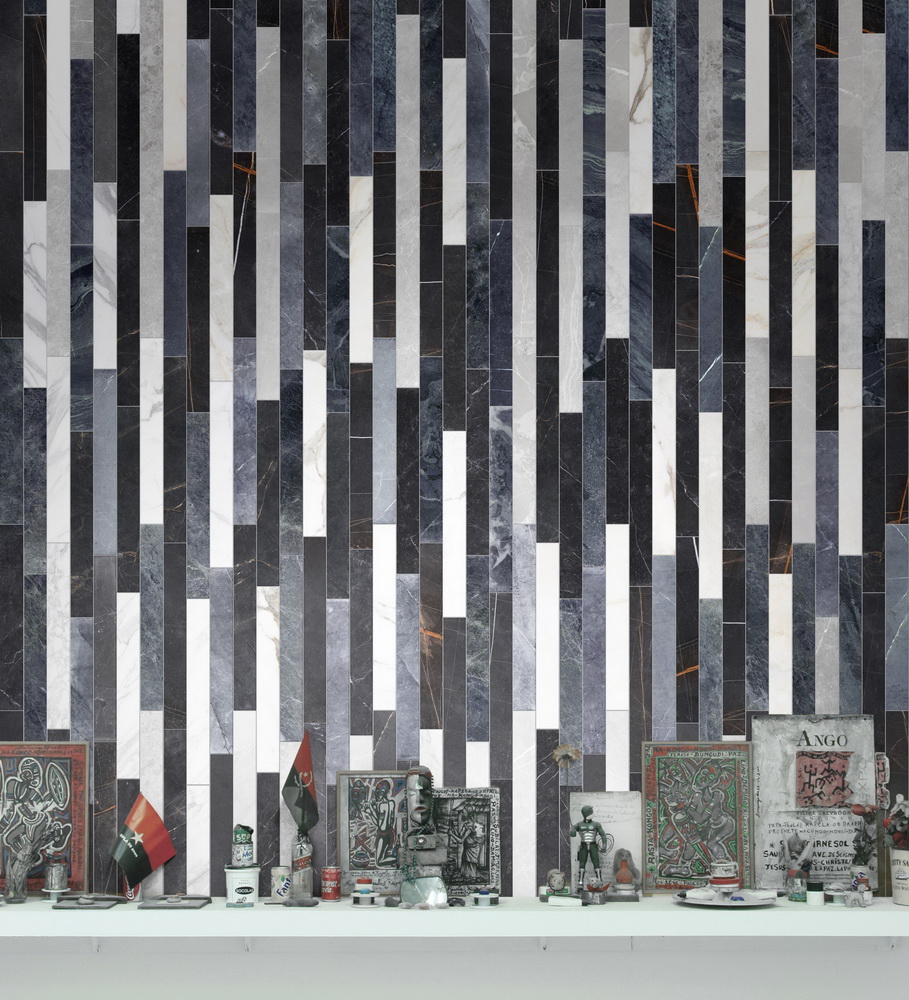 Gold Pontremoli Grey Dark Moss & Black Mix